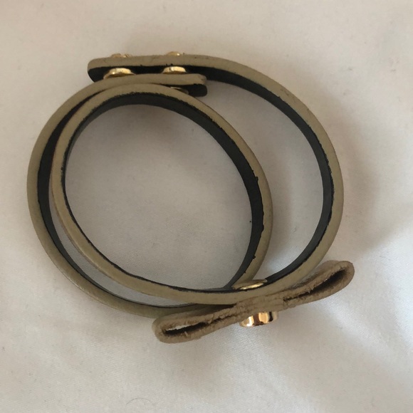 Gold Tory Burch double wrap bracelet - Picture 7 of 8